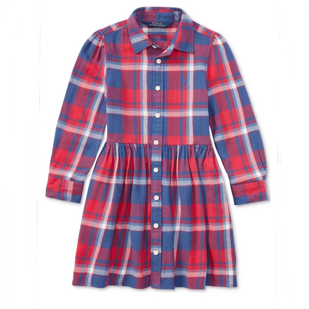 Polo Ralph Lauren Girl Plaid Shirt Dress
